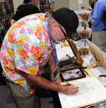 A guest signing for the Comic Con