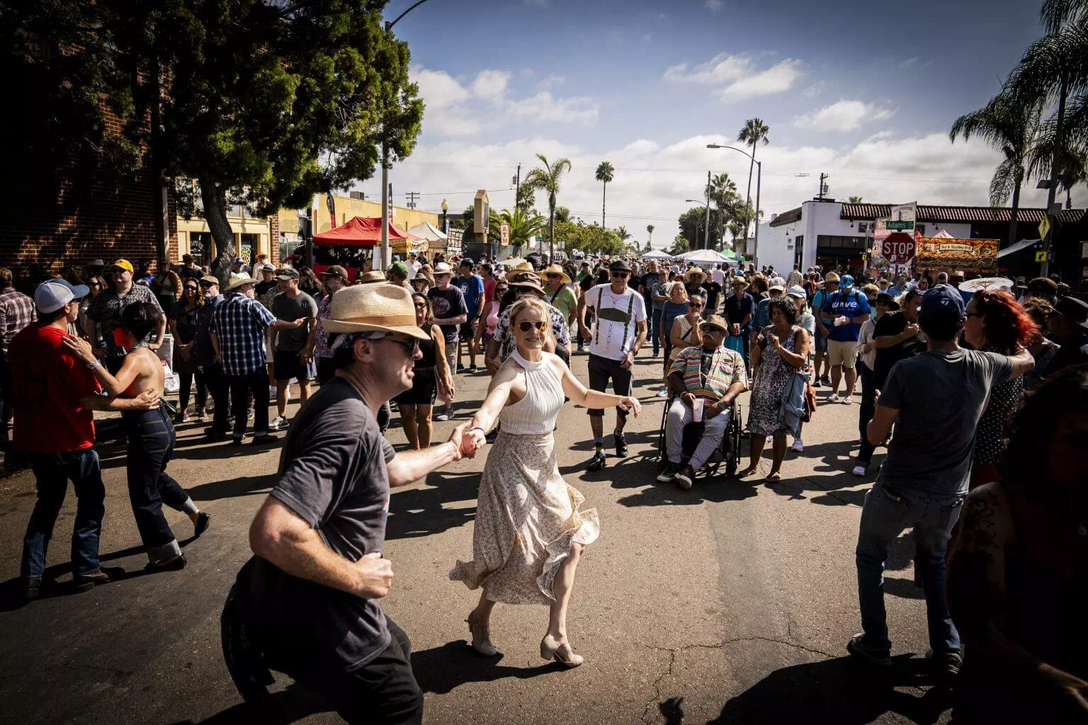 Streets Transformed into a Festival Avenue
