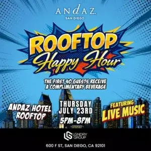 Comic Con Rooftop Happy Hour @ Andaz San Diego