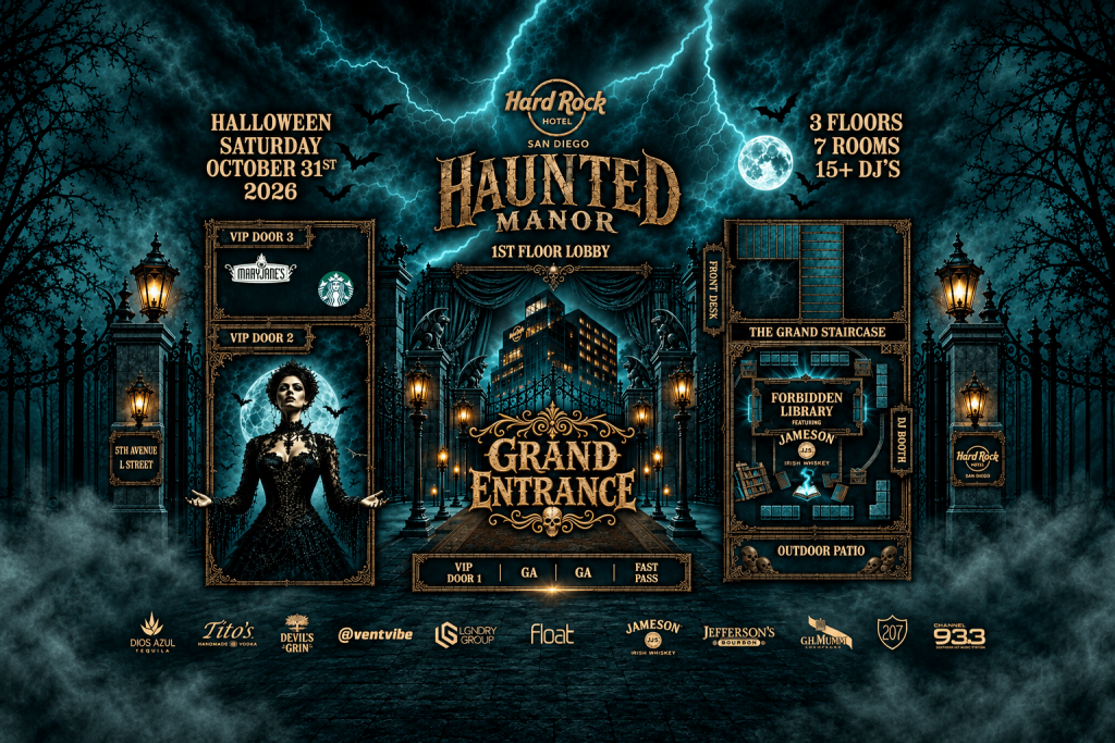 Hard Rock Haunted Manor: San Diego’s Biggest Halloween Party!