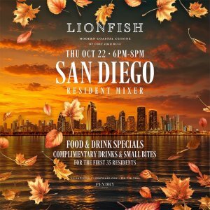 San Diego Resident Mixer at Lionfish
